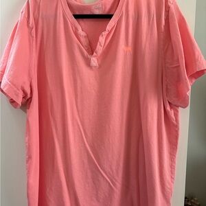 PINK Victoria's Secret Coral Short Sleeve Tee XXL